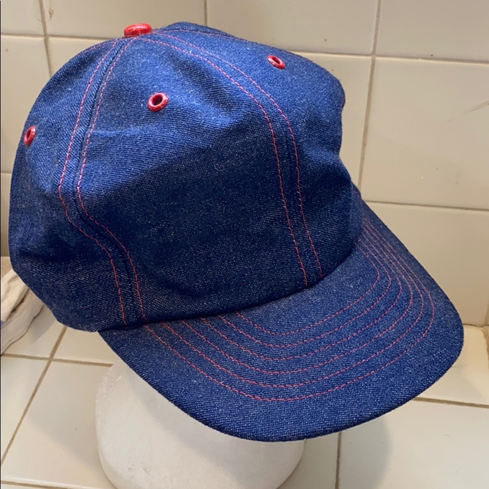 The baseball style hat black made In USA